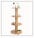3-tier slatwall wall-mounted flexible display system